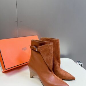 Hermes Ankle Boots  Brown