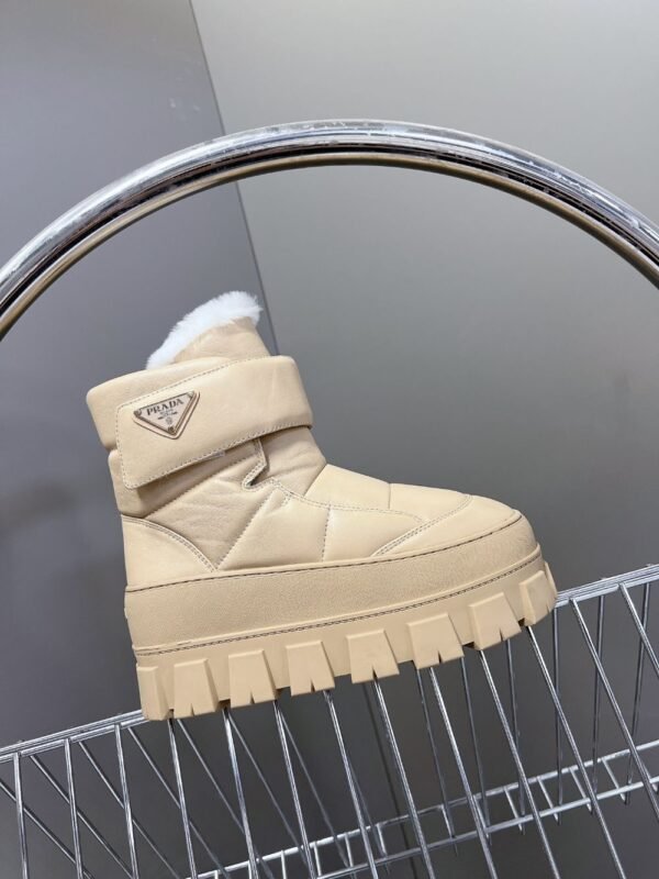 Prada Thick Sole Boots Khaki