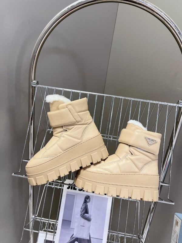 Prada Thick Sole Boots Khaki