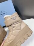 Prada Thick Sole Boots Khaki