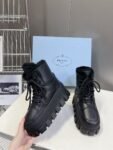 Prada Thick Sole Boots Black
