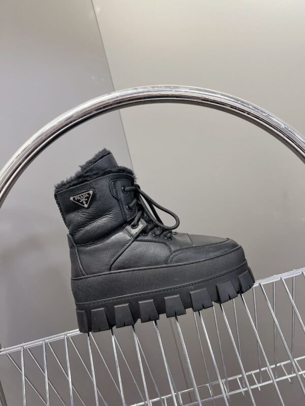 Prada Thick Sole Boots Black