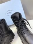 Prada Thick Sole Boots Black