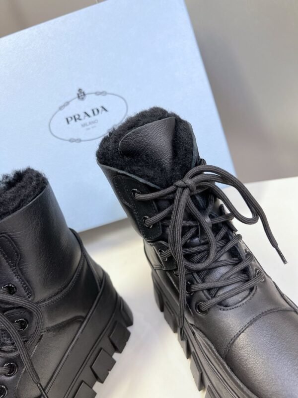 Prada Thick Sole Boots Black