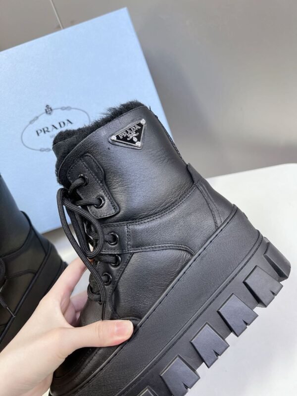 Prada Thick Sole Boots Black