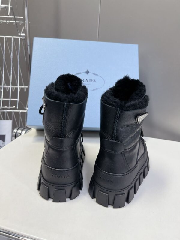 Prada Thick Sole Boots Black
