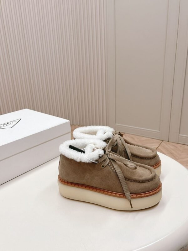 Prada Snow Boots Camel