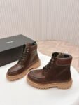 Prada Martin Boots 24ss Brown