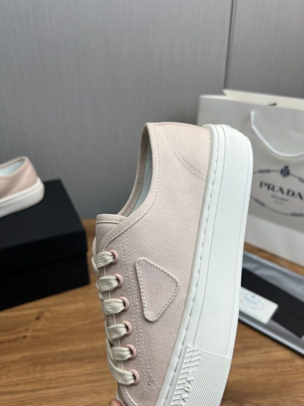 Prada Canvas Shoes Deep Pink
