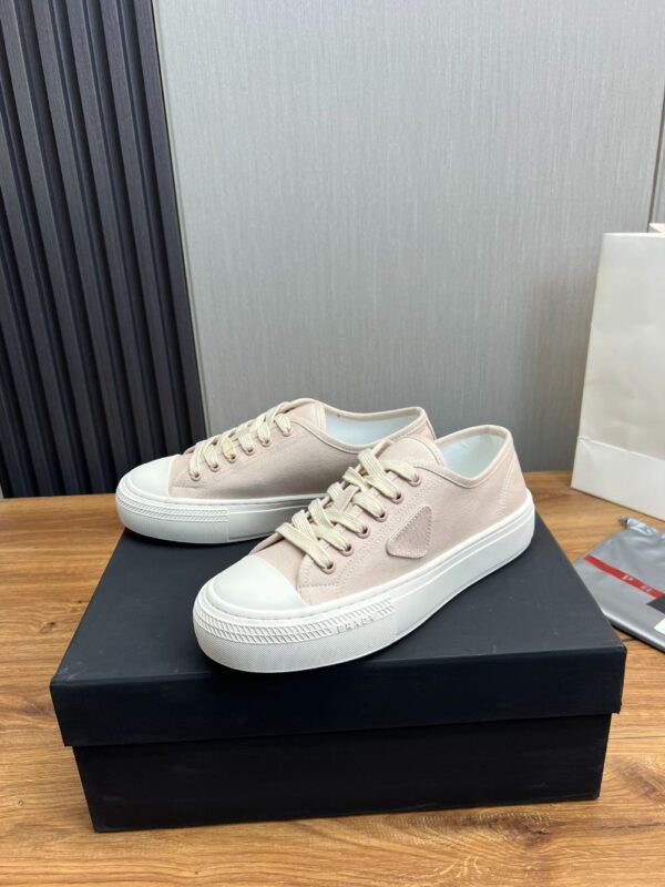 Prada Canvas Shoes Deep Pink