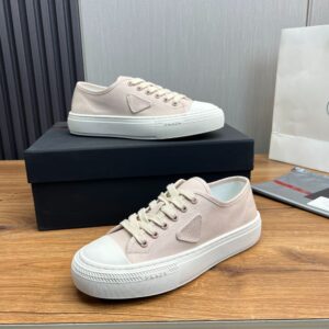 Prada Canvas Shoes Deep Pink