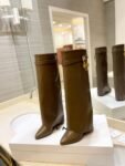 Givenchy Shark Lock 24ss Long Boots Green