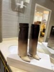 Givenchy Shark Lock 24ss Long Boots Cream Black Gradient