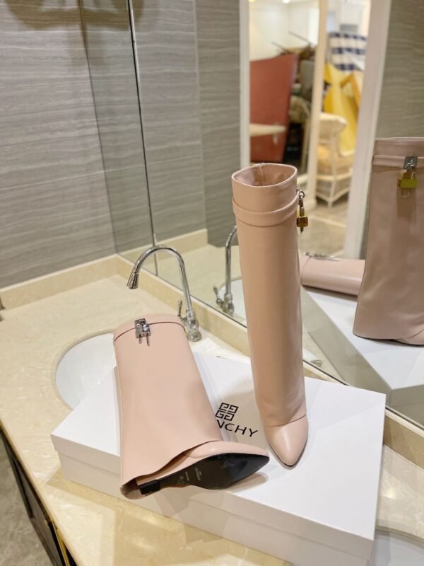 Givenchy Shark Lock 24ss Long Boots Pink