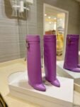 Givenchy Shark Lock 24ss Long Boots Purple