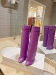 Givenchy Shark Lock 24ss Long Boots Purple