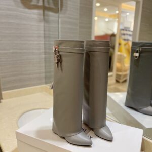 Givenchy Shark Lock 24ss Long Boots Deep Grey