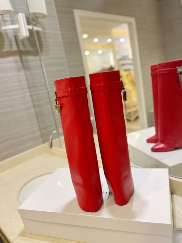Givenchy Shark Lock 24ss Long Boots Red