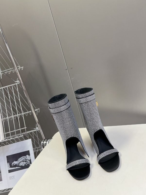 Givenchy Shark Lock Diamond Slippers