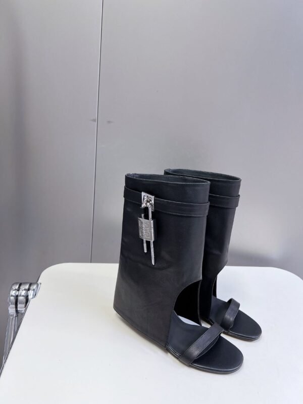 Givenchy Shark Lock Slippers Black