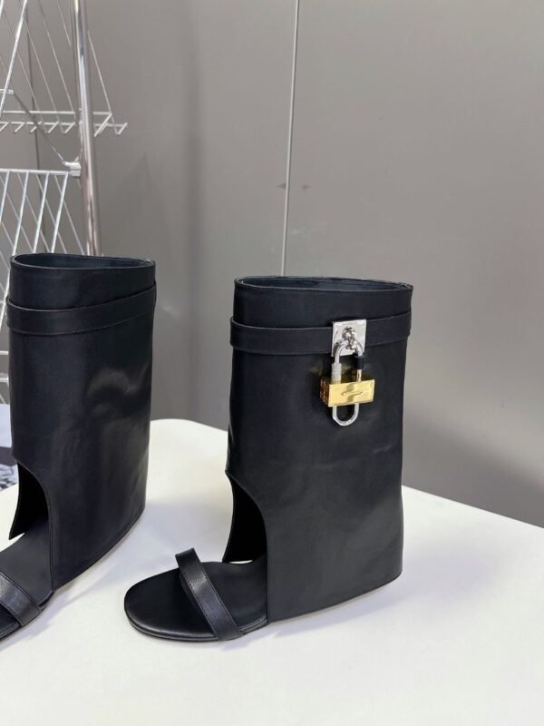 Givenchy Shark Lock Slippers Black