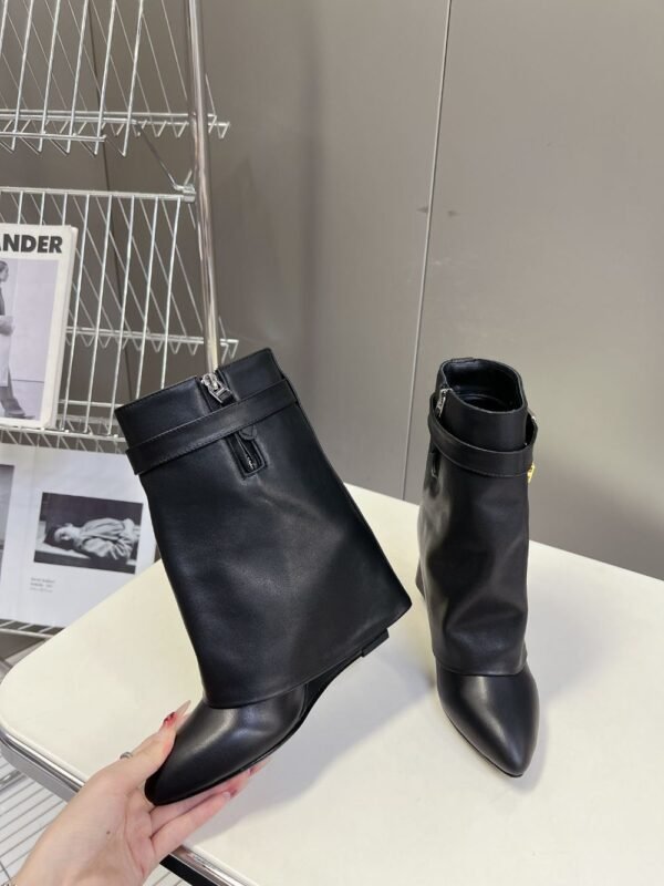 Givenchy Shark Lock Ankle Boots Black