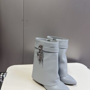 Givenchy Shark Lock Ankle Boots Grey