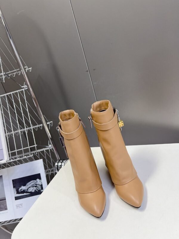 Givenchy Shark Lock Ankle Boots Yellow