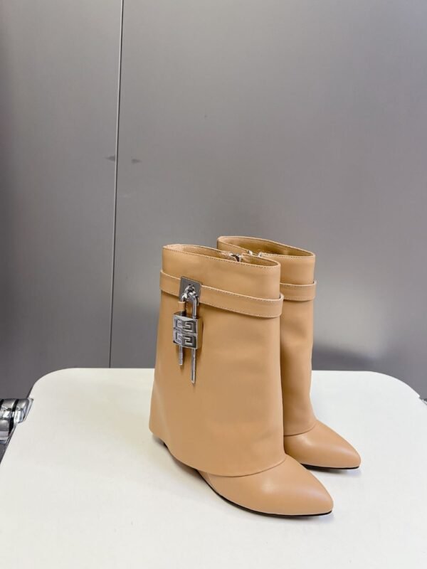 Givenchy Shark Lock Ankle Boots Yellow