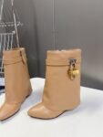 Givenchy Shark Lock Ankle Boots Yellow