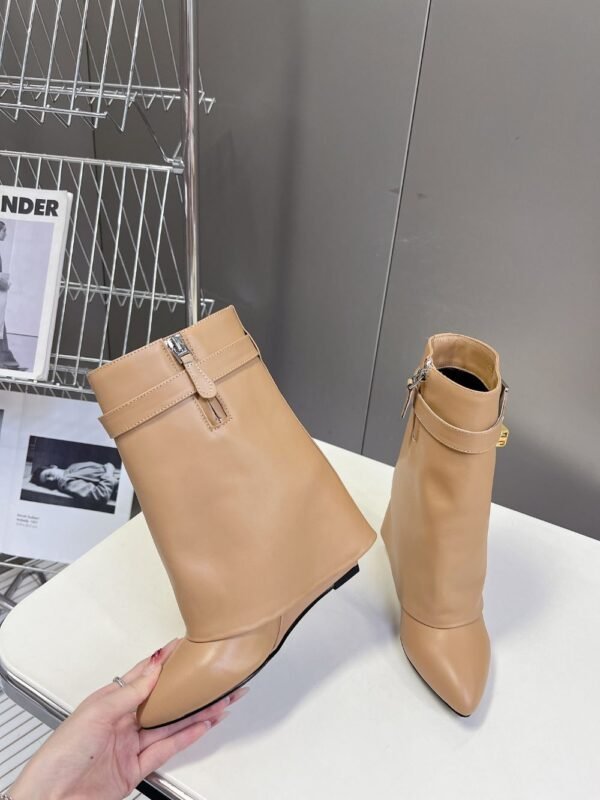 Givenchy Shark Lock Ankle Boots Yellow