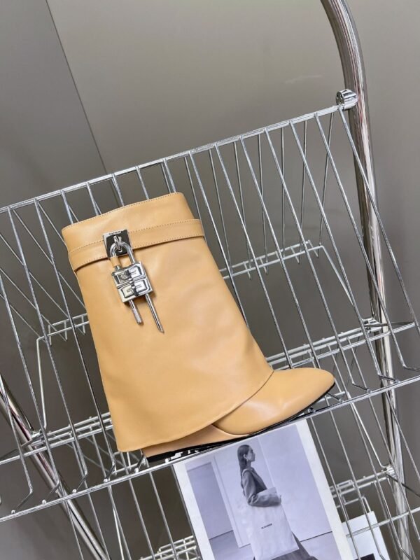 Givenchy Shark Lock Ankle Boots Yellow