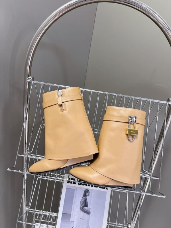 Givenchy Shark Lock Ankle Boots Yellow