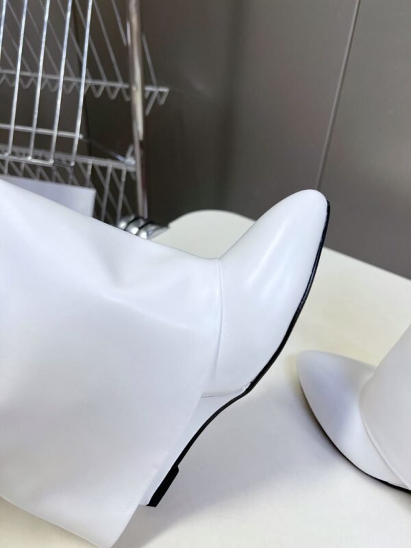 Givenchy Shark Lock Ankle Boots White