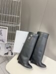 Givenchy Shark Lock Long Boots Black