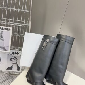 Givenchy Shark Lock Long Boots Black