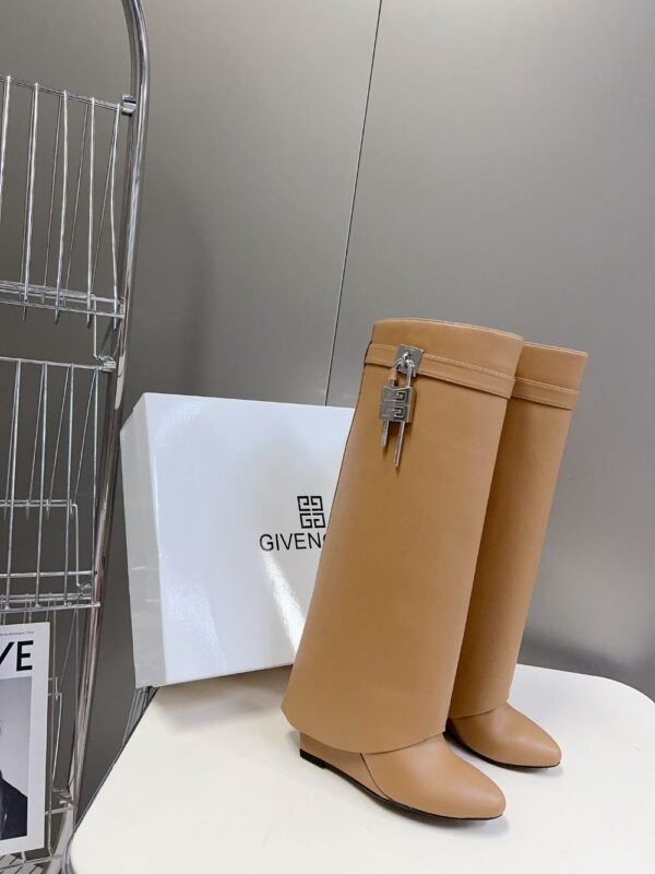 Givenchy Shark Lock Long Boots Yellow
