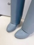 Givenchy Shark Lock Long Boots Grey Blue