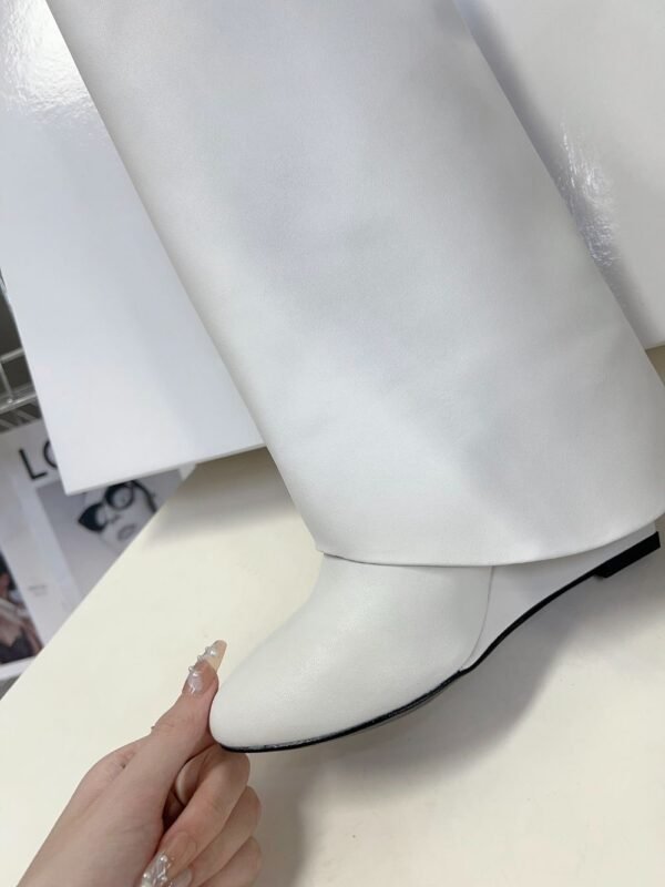 Givenchy Shark Lock Long Boots White