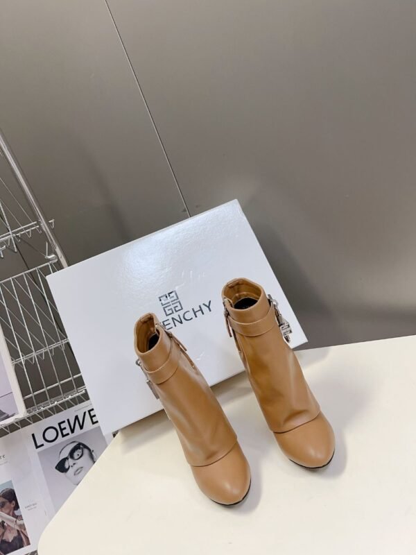 Givenchy Shark Lock Ankle Boots Yellow