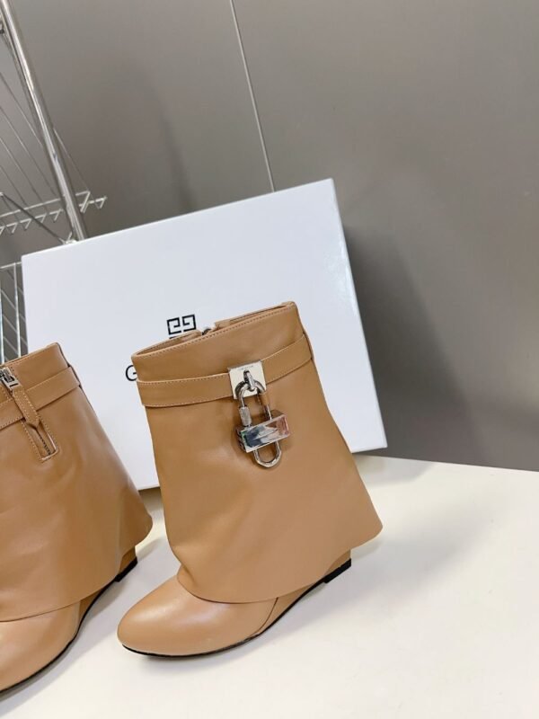 Givenchy Shark Lock Ankle Boots Yellow