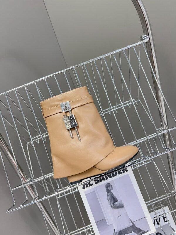 Givenchy Shark Lock Ankle Boots Yellow