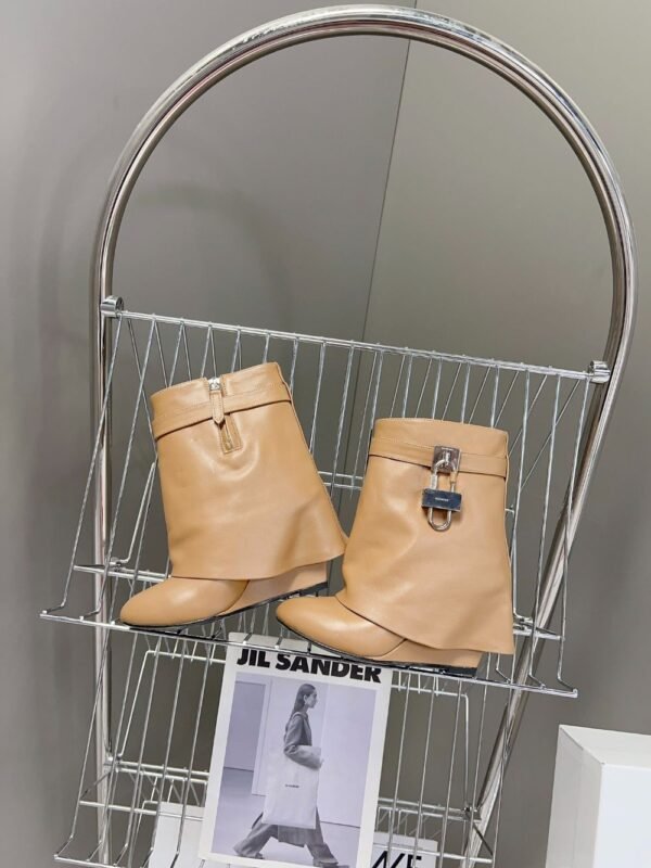 Givenchy Shark Lock Ankle Boots Yellow