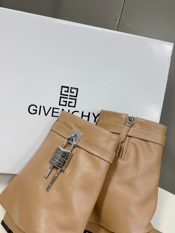 Givenchy Shark Lock Ankle Boots Yellow