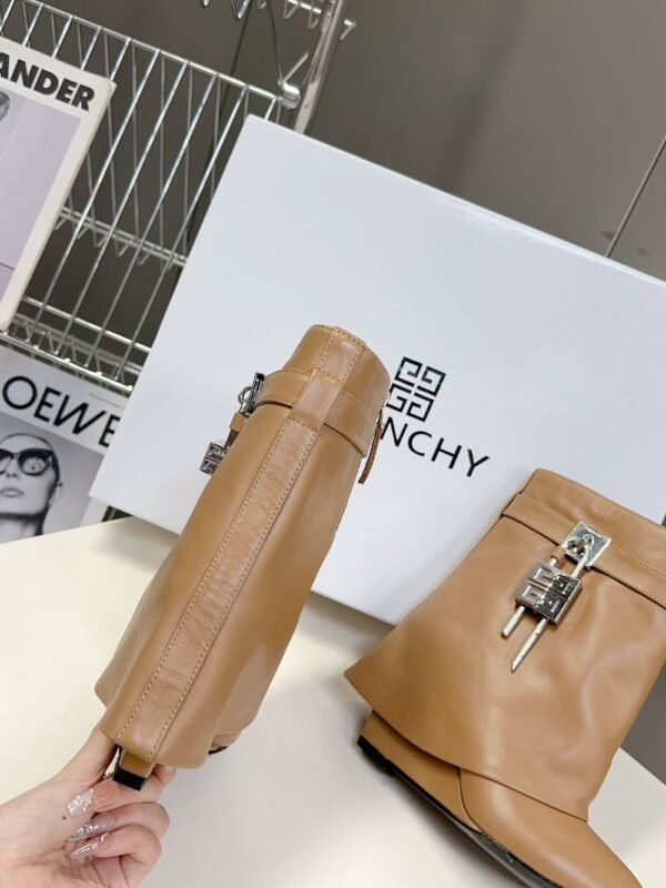 Givenchy Shark Lock Ankle Boots Yellow