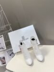 Givenchy Shark Lock Ankle Boots White
