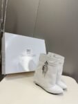 Givenchy Shark Lock Ankle Boots White