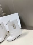 Givenchy Shark Lock Ankle Boots White