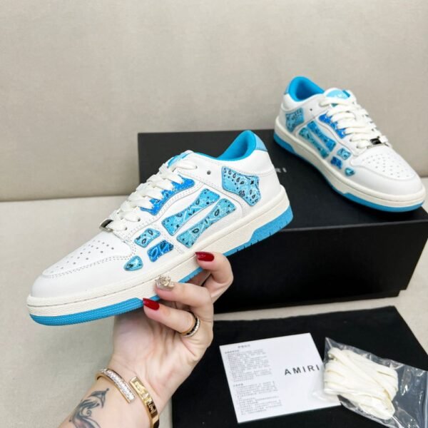 Amiri Sneakers White Blue Gradient