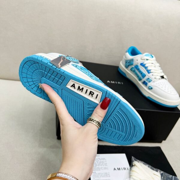 Amiri Sneakers White Blue Gradient